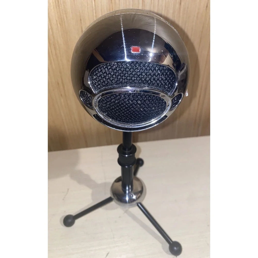 WORKING Blue Yeti Snowball Condenser Microphone Chrome - No Cable